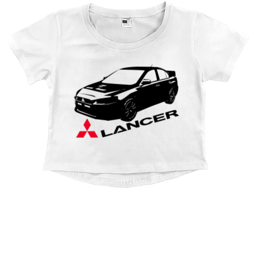 Mitsubishi - Кроп - топ Преміум Дитячий - Mitsubishi - Logo - Lancer - 2 - Mfest
