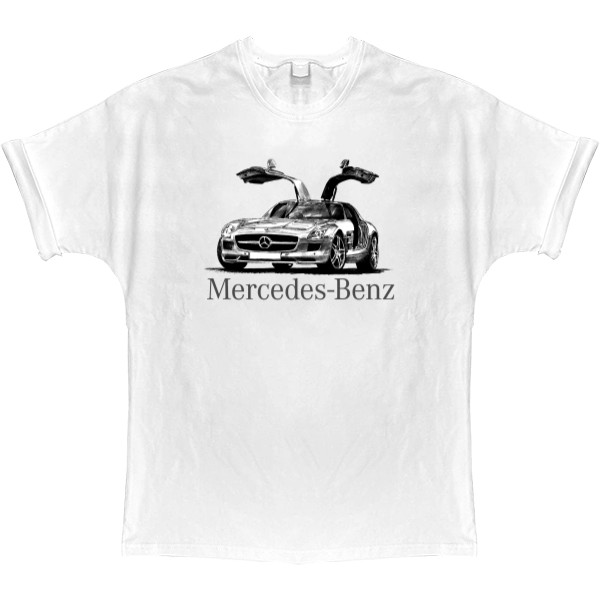 Mercedes-Benz - Футболка Оверсайз - Mercedes Benz - Logo 6 - Mfest