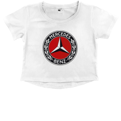 Mercedes-Benz - Кроп - топ Премиум Детский - Mercedes Benz - Logo 4 - Mfest