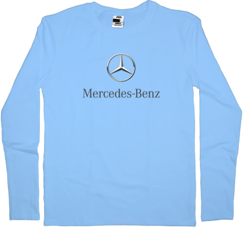 Mercedes-Benz - Лонгслив Мужской - Mercedes Benz - Logo 1 - Mfest