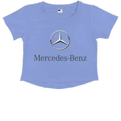 Mercedes-Benz - Кроп - топ Премиум Детский - Mercedes Benz - Logo 1 - Mfest