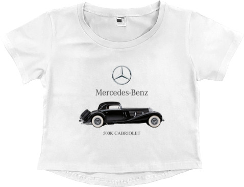 Mercedes-Benz - Кроп - топ Премиум Женский - Mercedes Benz - 500K - Mfest