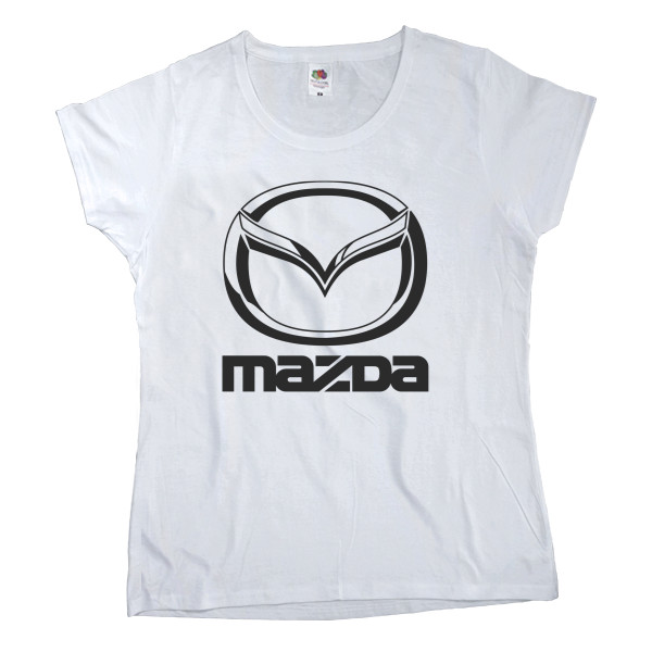 Mazda - Футболка Класика Жіноча Fruit of the loom - Mazda Logo 2 - Mfest