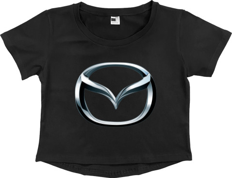 Mazda - Кроп - топ Преміум Жіночий - Mazda Logo 1 - Mfest