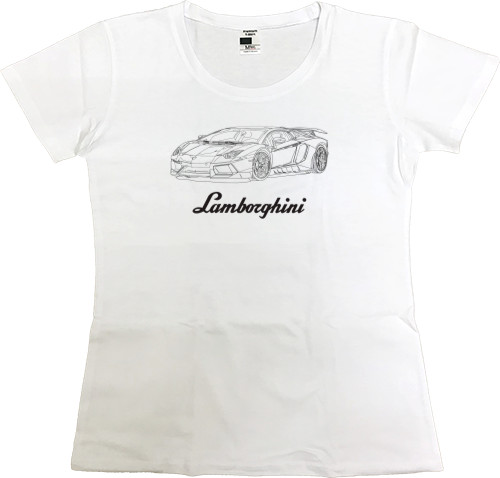 Lamborghini - Women's Premium T-Shirt - Lamborghini 3 - Mfest