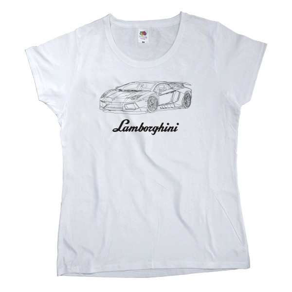 Lamborghini - Women's T-shirt Fruit of the loom - Lamborghini 3 - Mfest