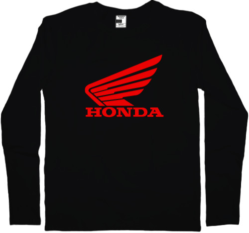 Honda - Men's Longsleeve Shirt - Honda Moto Logo 1 - Mfest