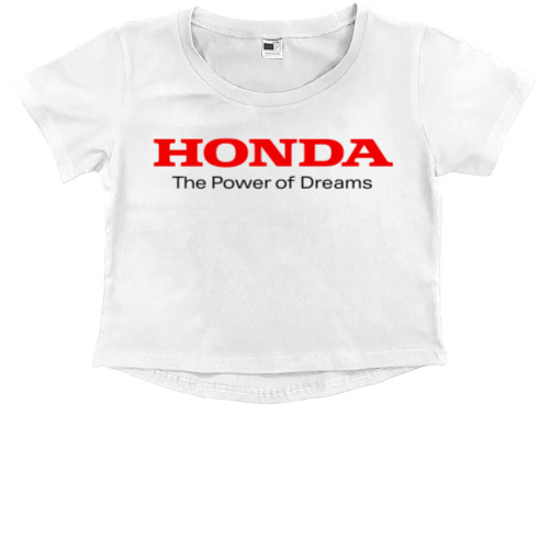 Honda - Kids' Premium Cropped T-Shirt - Honda Logo 2 - Mfest