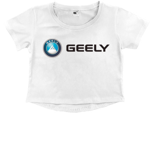 Geely - Кроп - топ Премиум Детский - Geely logo 3 - Mfest
