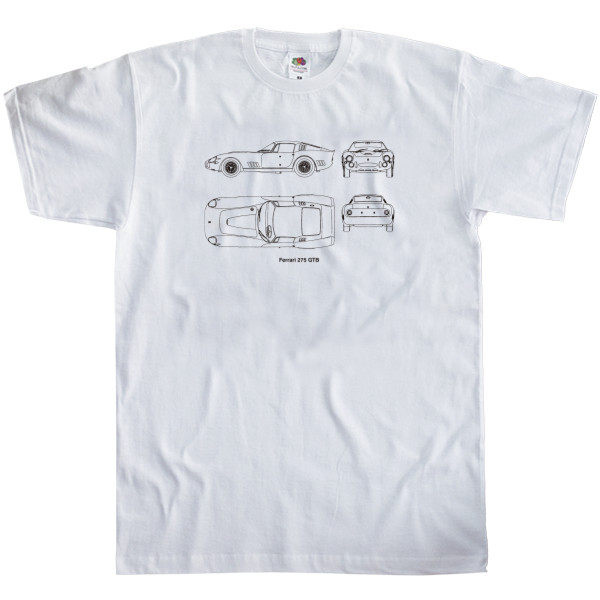 Ferrari - Kids' T-Shirt Fruit of the loom - Ferrari 275 - Mfest