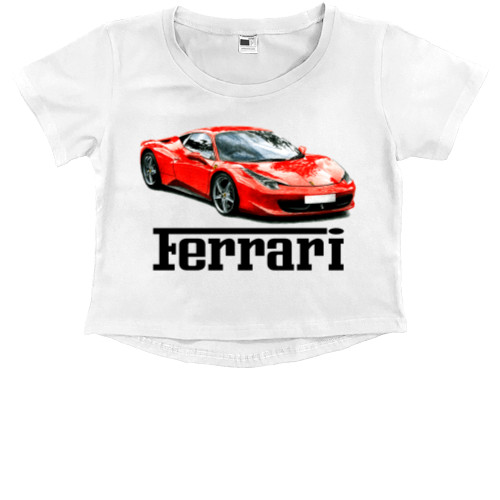 Ferrari - Kids' Premium Cropped T-Shirt - Ferrari 10 - Mfest
