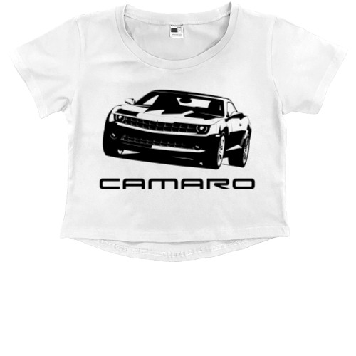 Chevrolet - Kids' Premium Cropped T-Shirt - Chevrolet Camaro 1 - Mfest