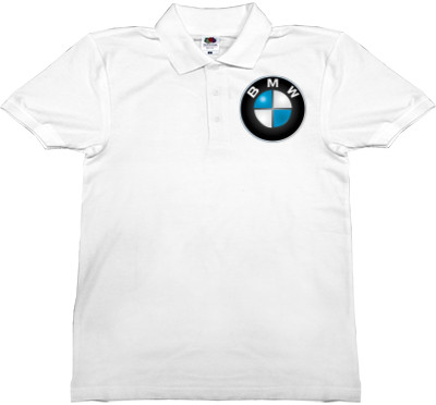 BMW - Man's Polo Shirt Fruit of the loom - bmw logo 1 - Mfest