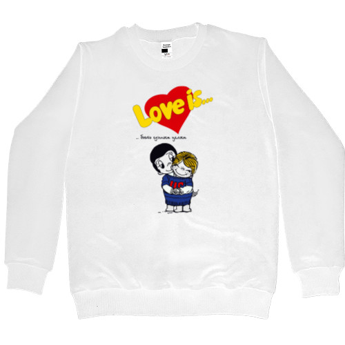 Love is - Men’s Premium Sweatshirt - Love is быть единым целым - Mfest