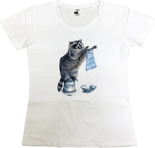Еноты - Women's Premium T-Shirt - Енот 5 - Mfest