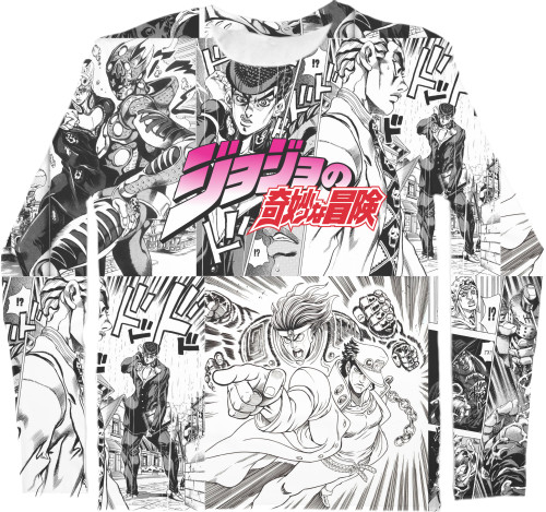 JoJo’s Bizarre Adventure - Kids' Longsleeve Shirt 3D - JOJO'S BIZARRE ADVENTURE (12) - Mfest