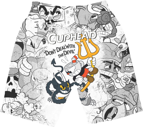 CupHead - Шорти 3D Чоловічі - CUPHEAD (5) - Mfest