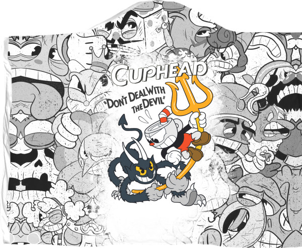 CupHead - Плед з капюшоном 3D - CUPHEAD (5) - Mfest