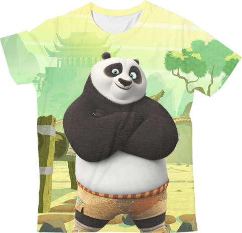 Кунг-фу панда - Kids' T-Shirt 3D - Кунг-фу панда (2) - Mfest