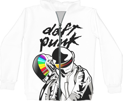 Daft Punk - Худі на блискавці 3D Унісекс - daft Punk [2] - Mfest