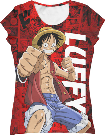One Piece - Футболка 3D Женская - ONE PIECE (24) - Mfest