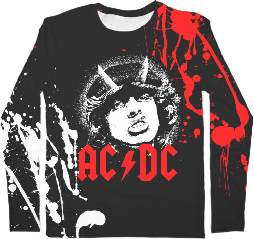 AC DC - Men's Longsleeve Shirt 3D - AC/DC 5 - Mfest