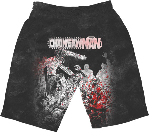 Людина-бензопила / Chainsaw Man - Шорти 3D Чоловічі - ЛЮДИНА-БЕНЗОПИЛА 8 - Mfest