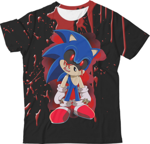 Sonic - Kids' T-Shirt 3D - SONIC EXE - Mfest