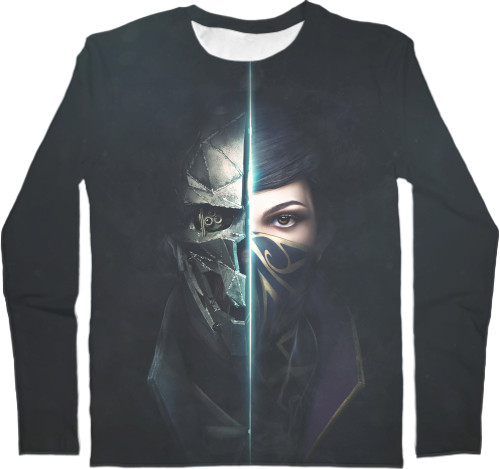 Dishonored - Men's Longsleeve Shirt 3D - Dishonored 8 - Mfest