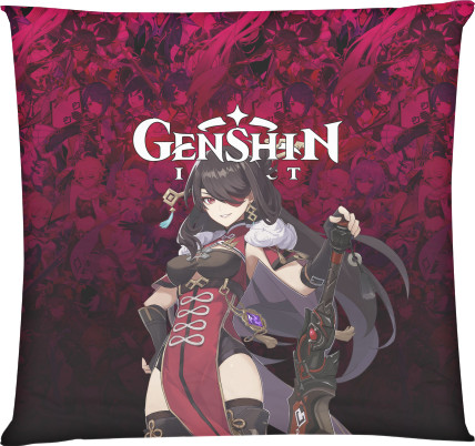 Genshin Impact - Подушка квадратна - Бэй Доу - Mfest