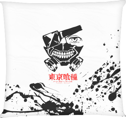 Токійський людожер /  Tokio Ghoul - Подушка квадратна - ТОКИЙСКИЙ ГУЛЬ (19) - Mfest