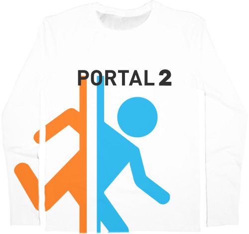 Portal - Men's Longsleeve Shirt 3D - PORTAL 2 [11] - Mfest