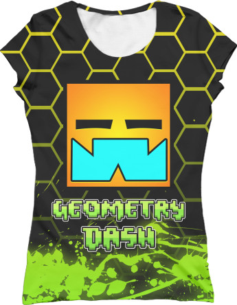 Geometry Dash - Women's T-Shirt 3D - Geometry Dash [8] - Mfest