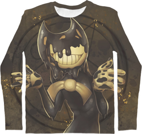 Bendy and the Ink Machine - Men's Longsleeve Shirt 3D - BENDY AND THE INK MACHINE 37 - Mfest