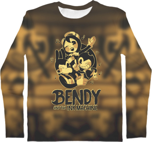 Bendy and the Ink Machine - Футболка з Довгим Рукавом 3D Дитяча - BENDY AND THE INK MACHINE 32 - Mfest