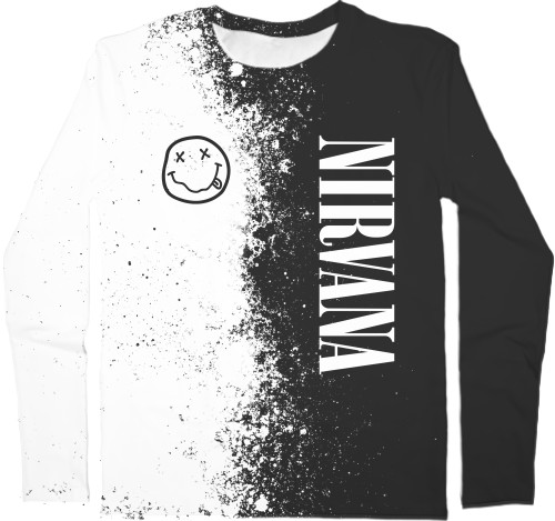 Nirvana - Men's Longsleeve Shirt 3D - NIRVANA (26) - Mfest
