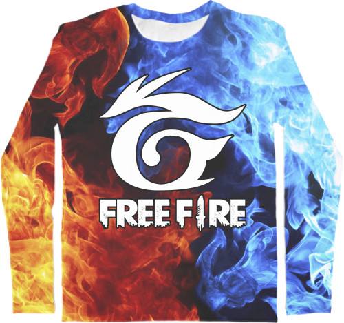 Garena Free Fire - Футболка з Довгим Рукавом Чоловіча 3D - Garena Free Fire [11] - Mfest