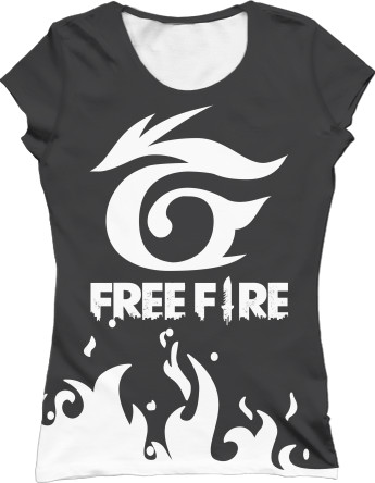 Garena Free Fire - Футболка 3D Жіноча - Garena Free Fire [1] - Mfest