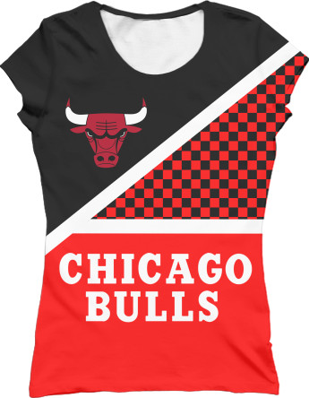 Баскетбол - Women's T-Shirt 3D - Chicago Bulls [13] - Mfest