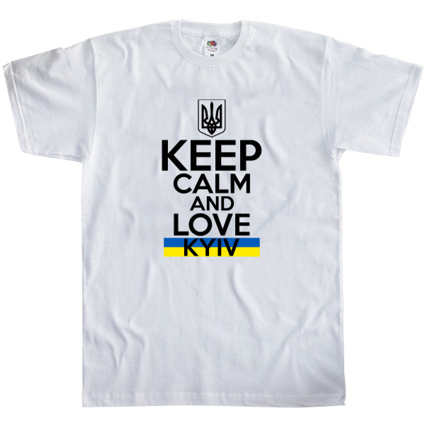 Я УКРАЇНЕЦЬ - Футболка Класика Дитяча Fruit of the loom - keep calm Kyiv - Mfest