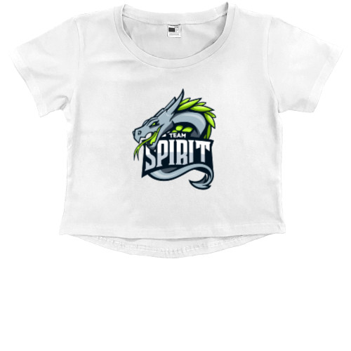 Киберспорт - Kids' Premium Cropped T-Shirt - Team Spirit (8) - Mfest