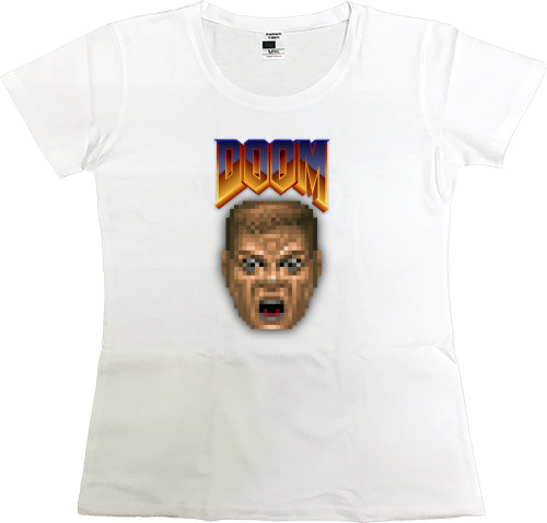 Doom - Футболка Преміум Жіноча - DOOM 5 - Mfest
