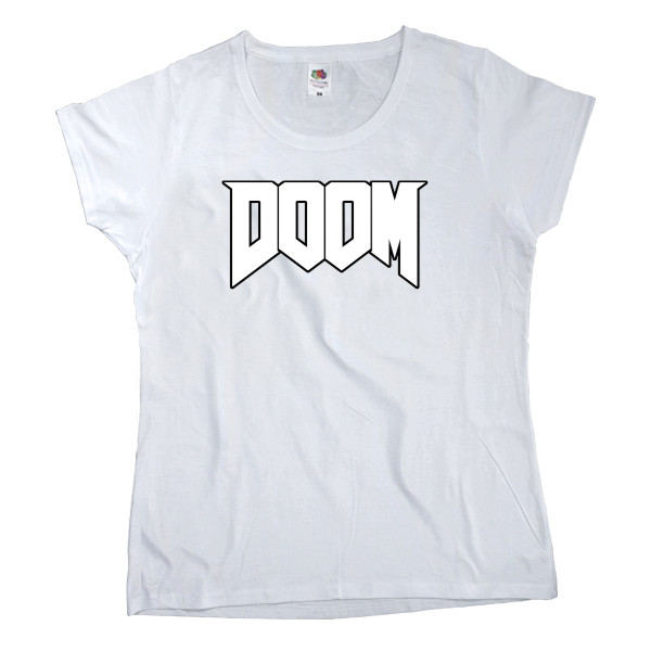 Doom - Футболка Классика Женская Fruit of the loom - DOOM 13 - Mfest