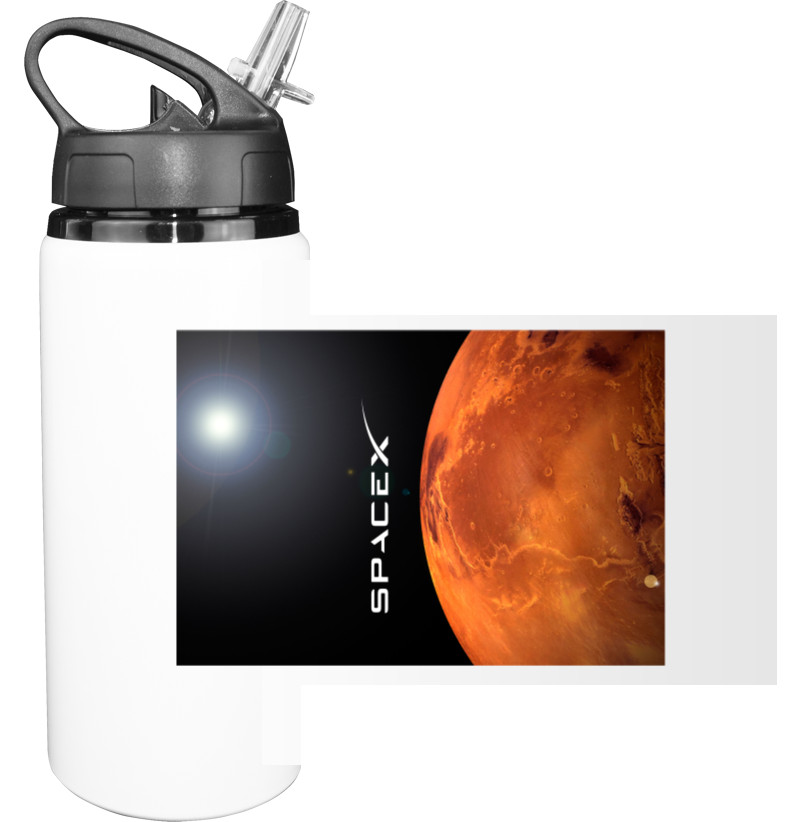 Космос - Sport Water Bottle - SpaceX [4] - Mfest