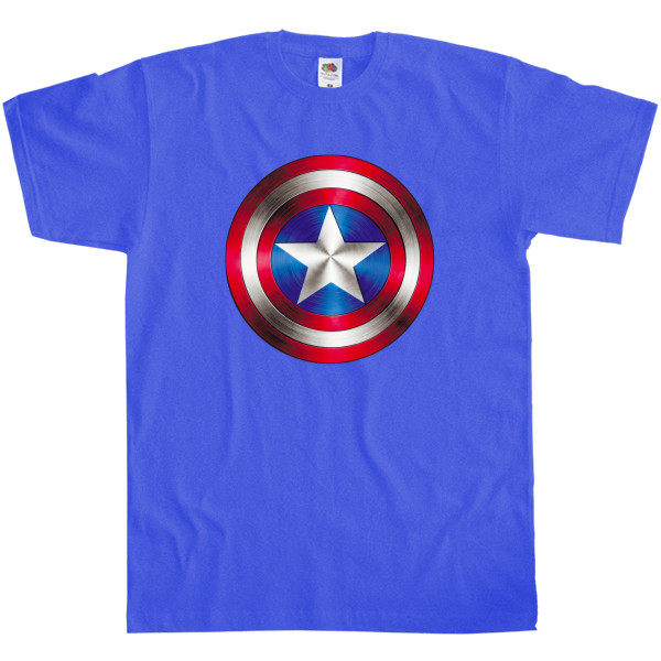 Captain America - Футболка Класика Чоловіча Fruit of the loom - Captain America 2 - Mfest