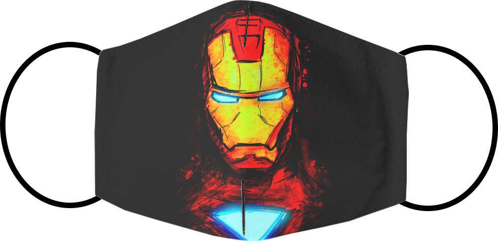 Iron Man - Маска на лице - Iron Man (Граффити) - Mfest