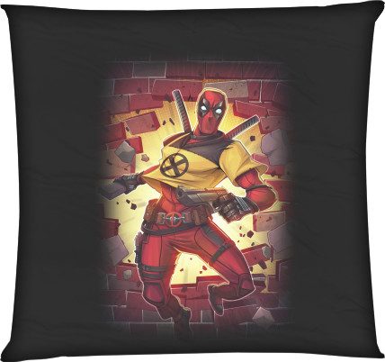Deadpool - Square Throw Pillow - Deadpool (1) - Mfest