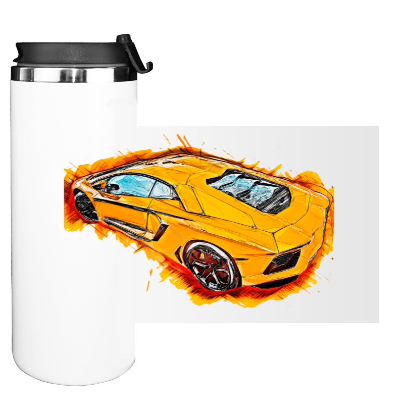 Lamborghini - Water Bottle on Tumbler - Lamborghini 1 - Mfest
