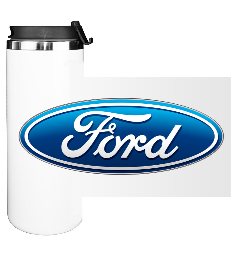 Ford - Water Bottle on Tumbler - Ford Logo 2 - Mfest