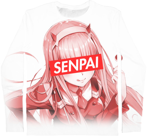 Senpai - Футболка з Довгим Рукавом 3D Дитяча - Anime Senpai 1 - Mfest